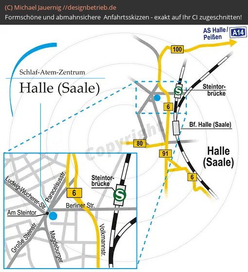 Lageplan Halle / Saale Löwenstein Medical GmbH & Co. KG (282)