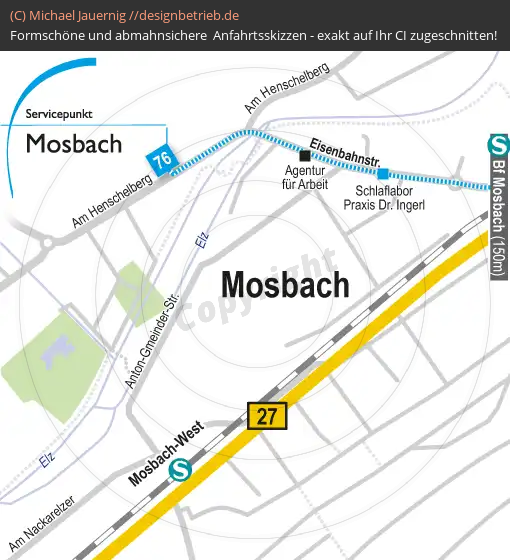 Lageplan Mosbach Schlaf-Atem-Zentrum Löwenstein Medical GmbH & Co. KG (477)