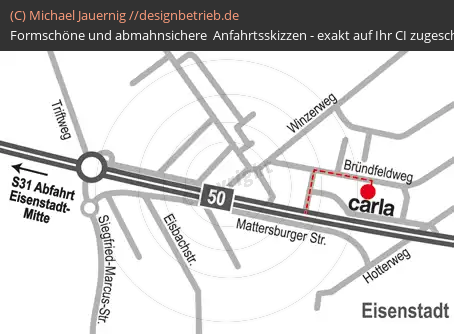 Anfahrtsskizzen erstellen / Anfahrtsskizze Eisenstadt   CARITAS Österreich (306)