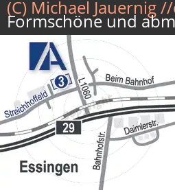 Anfahrtsskizzen erstellen / Anfahrtsskizze Essingen Streichhoffeld   Arnold GmbH (377)