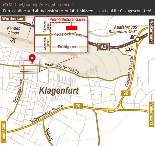 Lageplan Klagenfurt Österreich Tischlerei Müller und Walcher (515)