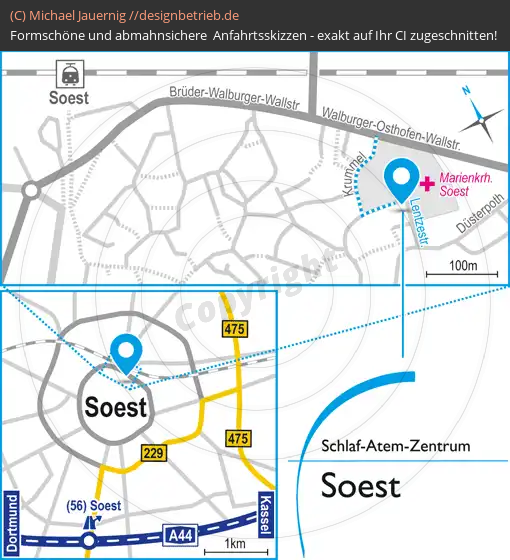 Lageplan Soest Schlaf-Atem-Zentrum | Löwenstein Medical GmbH & Co. KG (656)