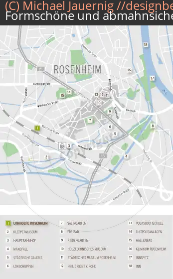 Anfahrtsskizzen erstellen / Anfahrtsskizze Rosenheim Lageplan  punctum.de (682)